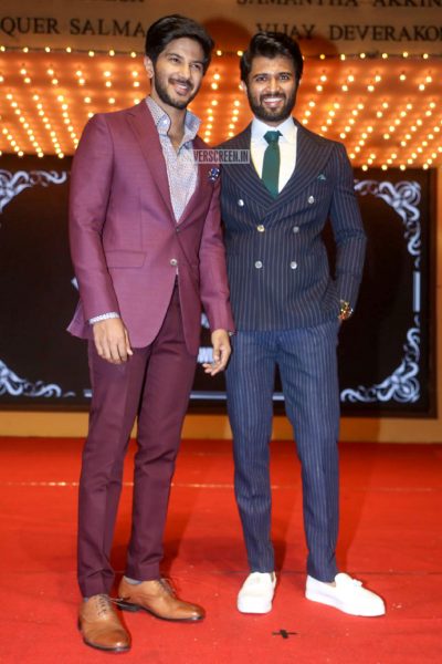 Dulquer Salman & Vijay Devarakonda At The Mahanati Audio Launch