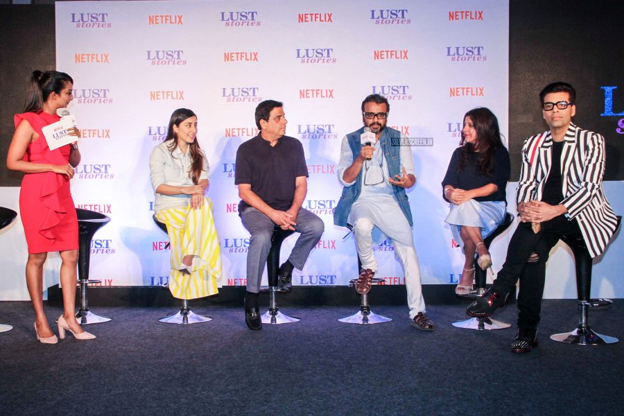 Karan Johar, Bhumi Pednekar & Others At The Lust Stories Trailer Launch