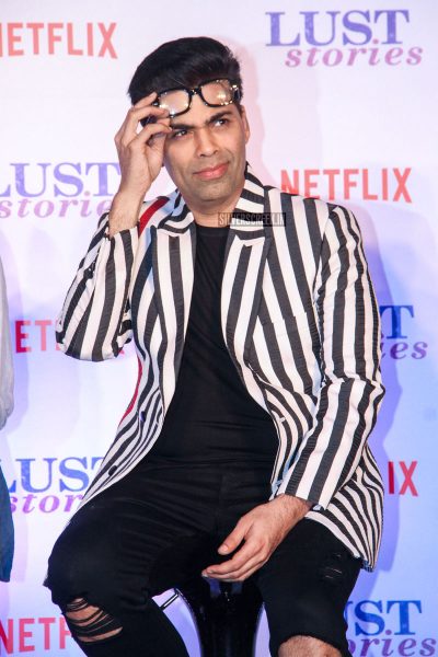 Karan Johar, Bhumi Pednekar & Others At The Lust Stories Trailer Launch