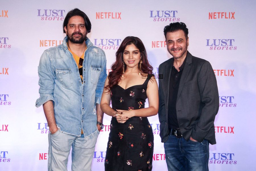 Karan Johar, Bhumi Pednekar & Others At The Lust Stories Trailer Launch