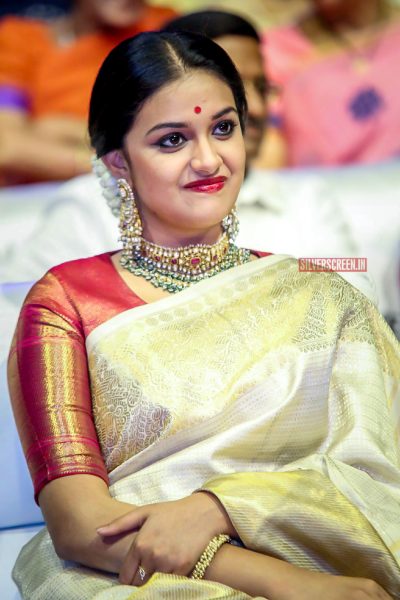 Keerthy Suresh At The Mahanati Audio Launch