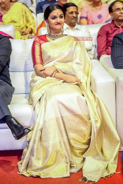 Keerthy Suresh At The Mahanati Audio Launch