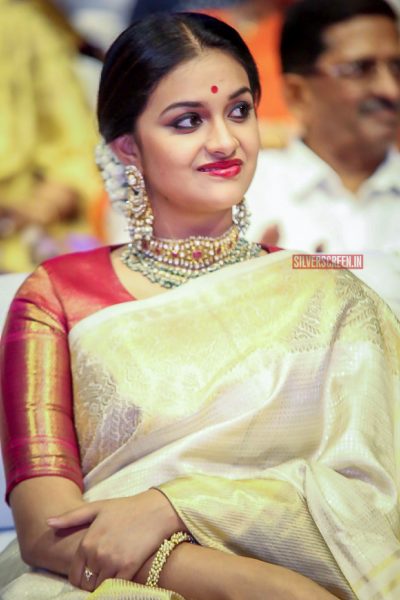 Keerthy Suresh At The Mahanati Audio Launch