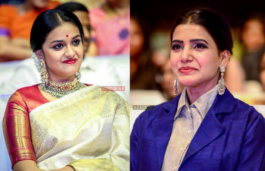 Keerthy Suresh & Samantha At The Mahanati Audio Launch