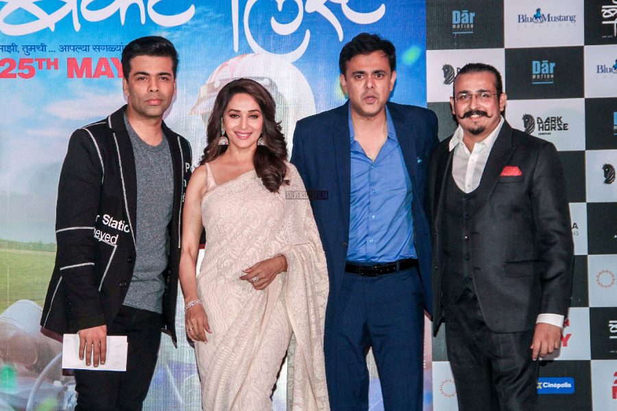 Madhuri Dixit, Karan Johar At The Trailer Launch Of Bucket List