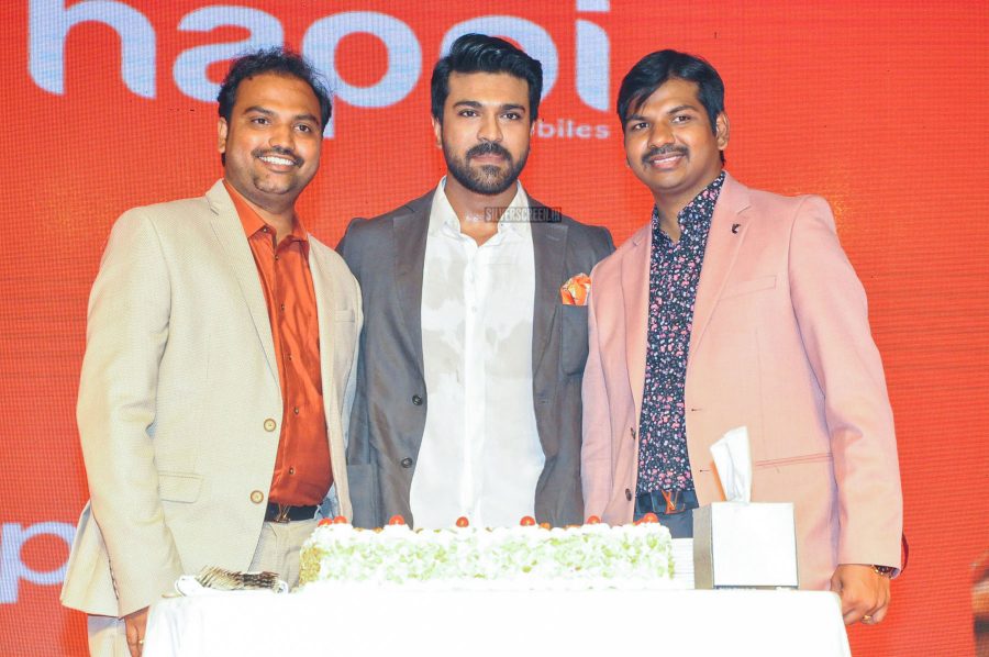 Ram Charan At A Mobile Store Launch