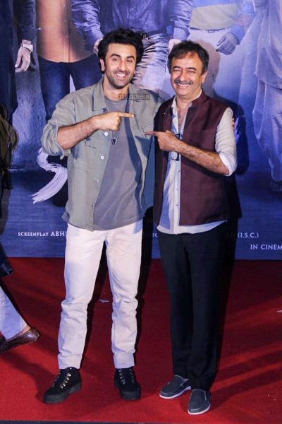 Ranbir Kapoor & Rajkumar Hirani At The Sanju Trailer Launch