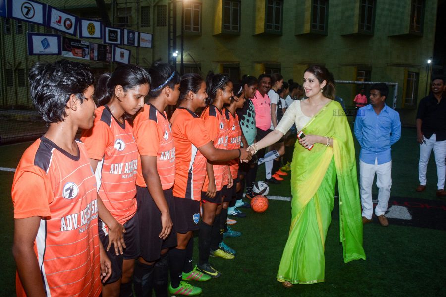 Sagarika Ghatge During The Promotions Of Monsoon Football