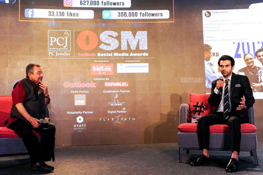 Rajkummar Rao At The PCJ Outlook Social Media Awards 2018