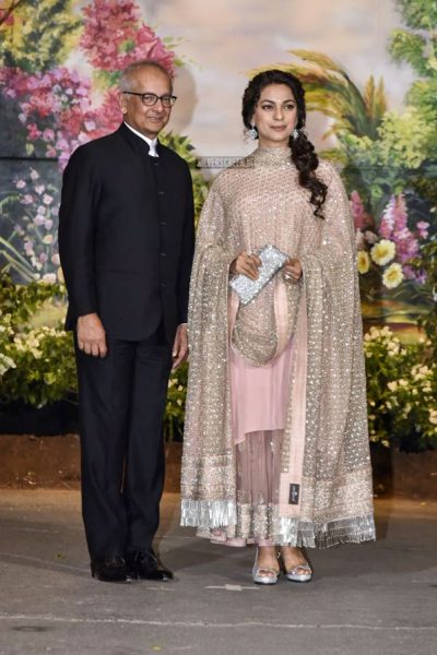 Juhi Chawla At Sonam Kapoor Wedding Reception