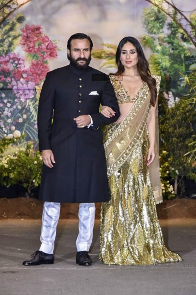 Kareena Kapoor & Saif Ali Khan At Sonam Kapoor Wedding Reception