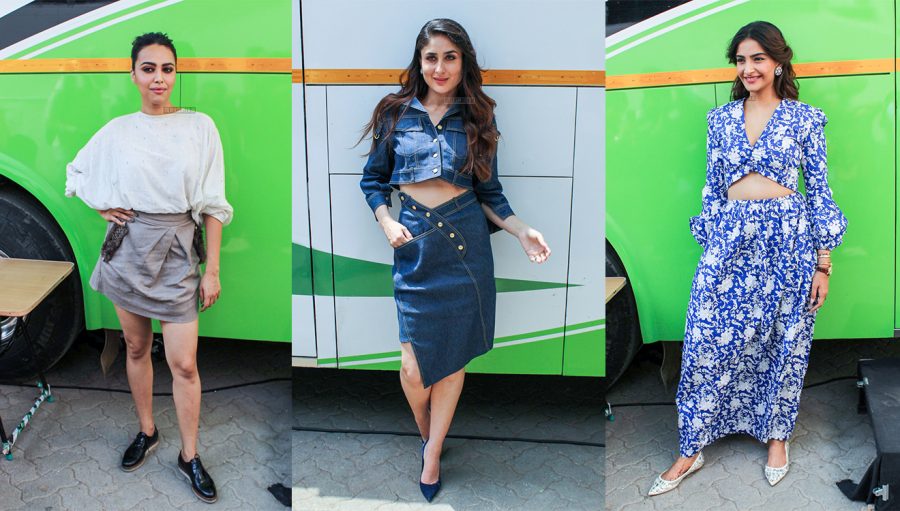 Sonam Kapoor, Kareena Kapoor & Swara Bhaskar At The Veere Di Wedding Promotions