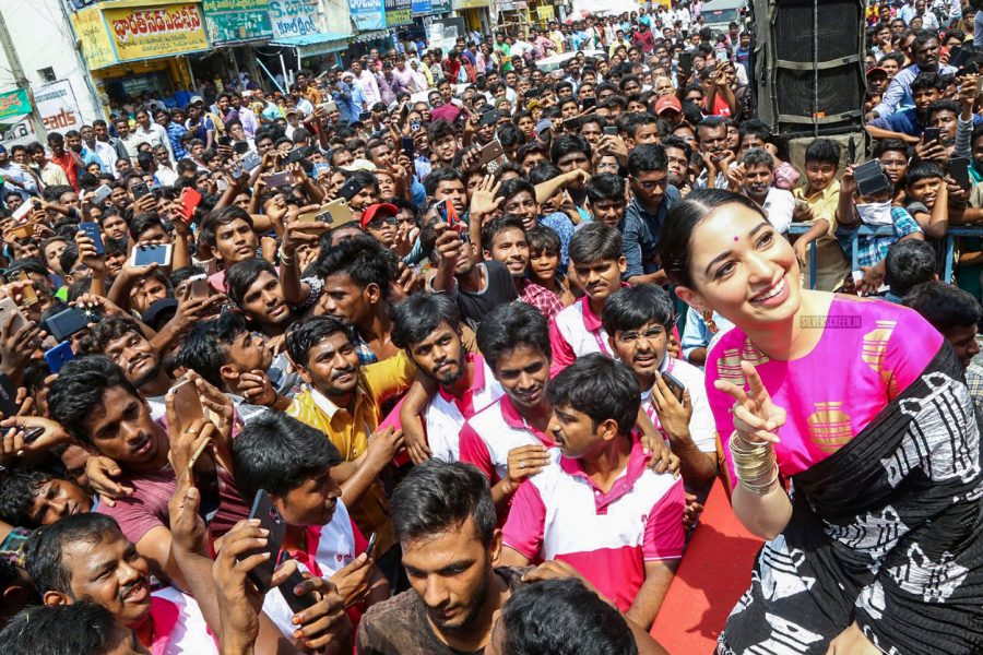 Tamannaah Bhatia In A Masaba Saree At The Launch Of A Mobile Store