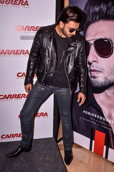 Unlike The Usual, Ranveer Singh Sports A Sober & Stylish Look At A Product