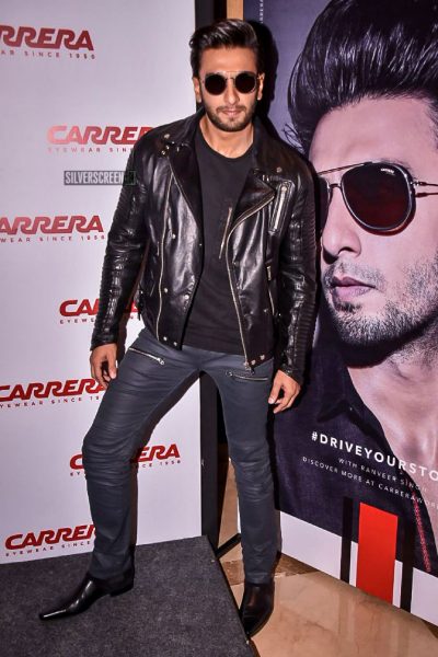 Unlike The Usual, Ranveer Singh Sports A Sober & Stylish Look At A Product