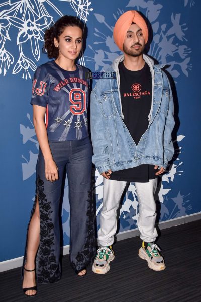 Diljit Dosanjh And Taapsee Pannu At The Soorma Promotions