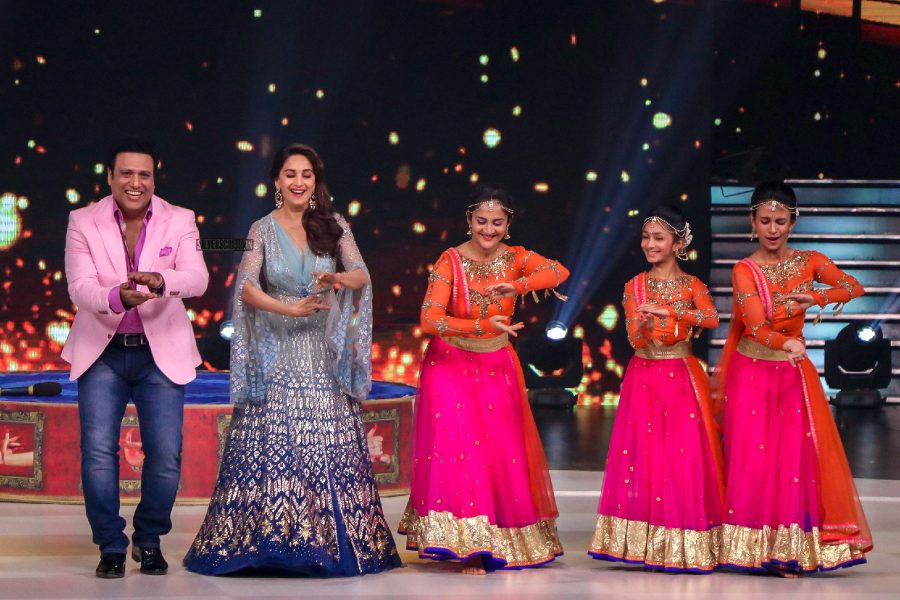 Govinda And Madhuri Dixit On The Sets Of Dance Deewane in Film City