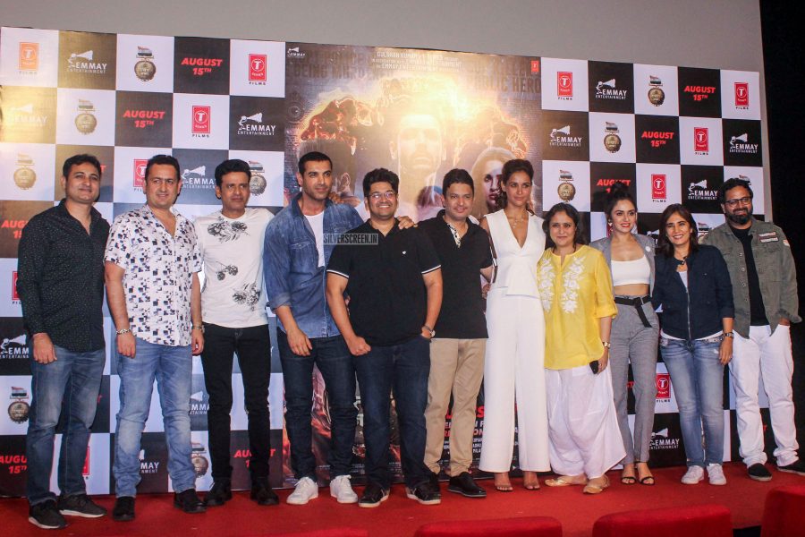 John Abraham, Aisha Sharma, Amruta Khanvilkar At The Satyameva Jayate Trailer Launch