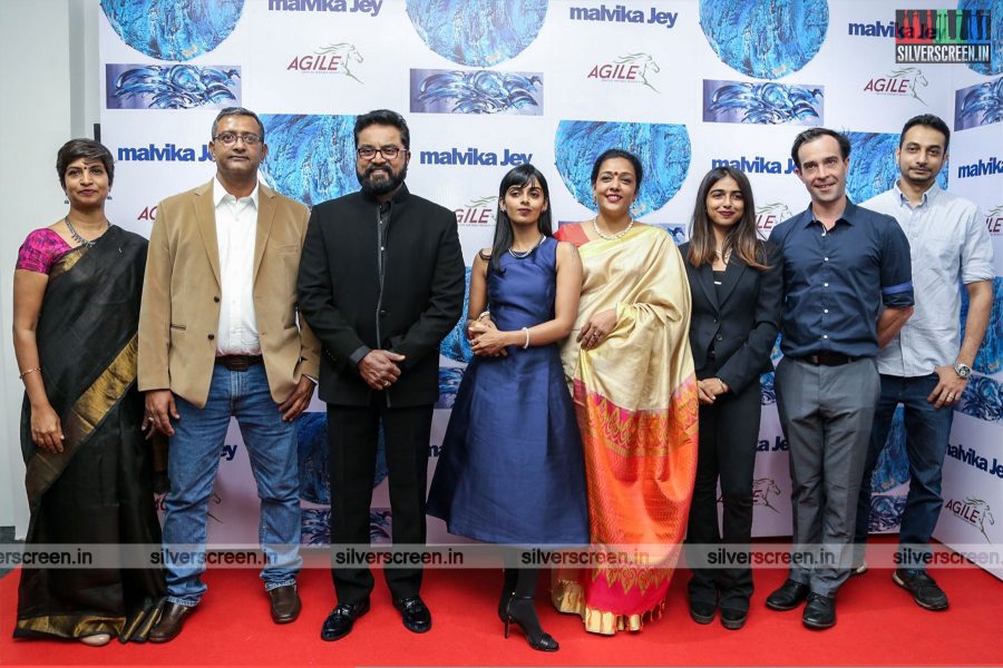 R Sarathkumar & Radhika Sarathkumar At The Inauguration Of A Painting Exhibition