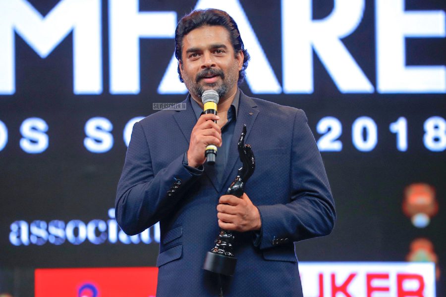 R Madhavan At The 65th Jio Filmfare Awards South 2018