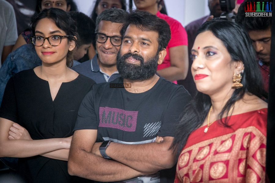 Santhosh Narayanan At The 1st Year Celebrations Of A Salon