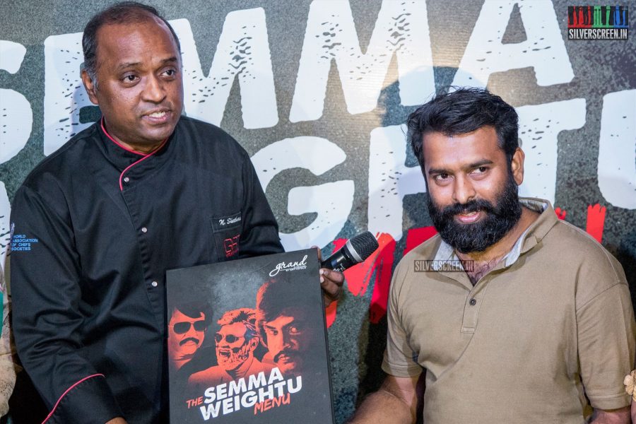 Santhosh Narayanan At The Launch Of 'Semma Weightu Menu'