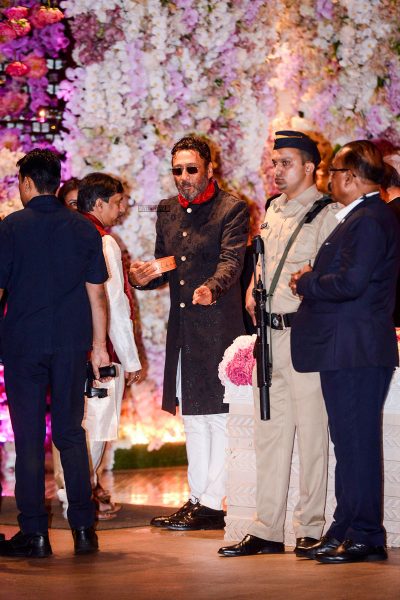 Jackie Shroff At The Akash Ambani-Shloka Mehta Engagement Ceremony