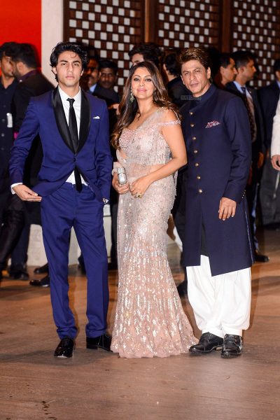 Shah Rukh Khan At The Akash Ambani-Shloka Mehta Engagement Ceremony