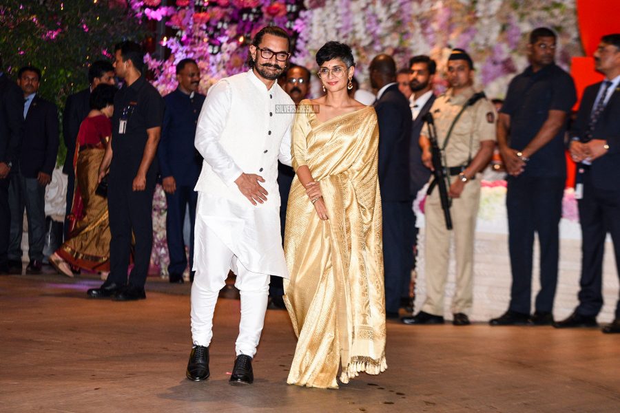 Aamir Khan At The Akash Ambani-Shloka Mehta Engagement Ceremony