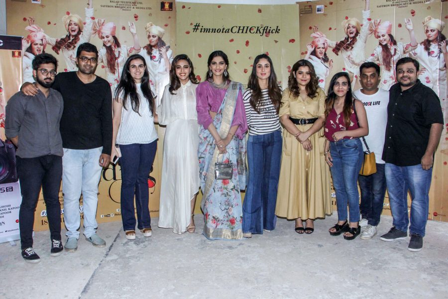 Sonam Kapoor, Swara Bhaskar & Kareena Kapoor At The Veere Di Weeding Promotions