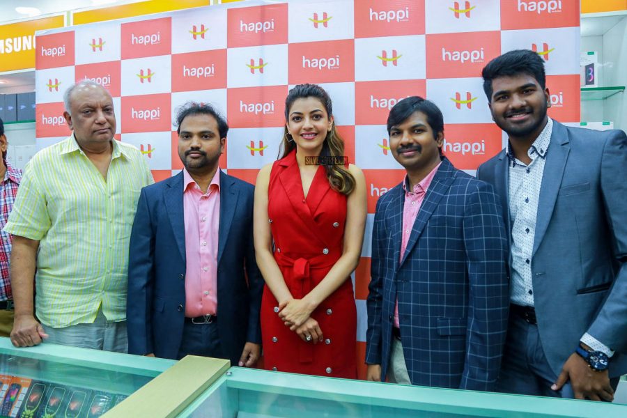 Kajal Aggarwal At A Mobile Store Launch