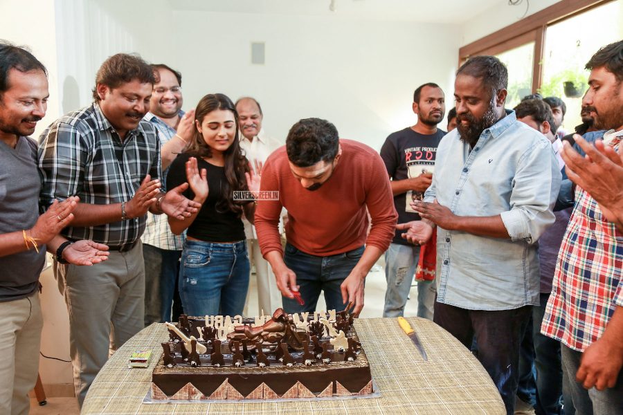 Kalyan Ram Celebrates Birthday On The Sets Of NKR 16 With Shalini Pandey