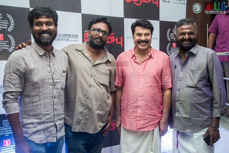 Ram and Mammootty at the Peranbu Audio Launch