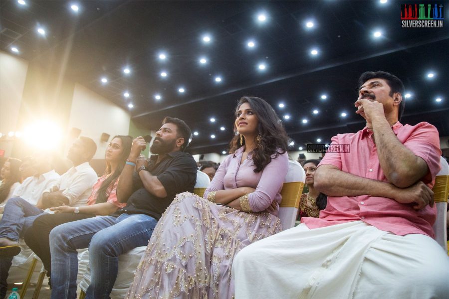 Anjali And Mammootty At The Peranbu Audio Launch