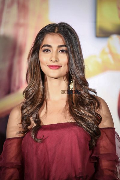 Pooja Hegde At The Sakshyam Press Meet