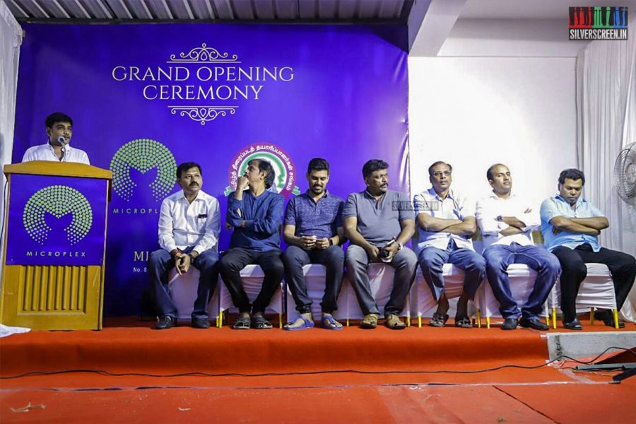 R Parthiban, SR Prabhu And Others At The Inauguration Of Microplex Studios