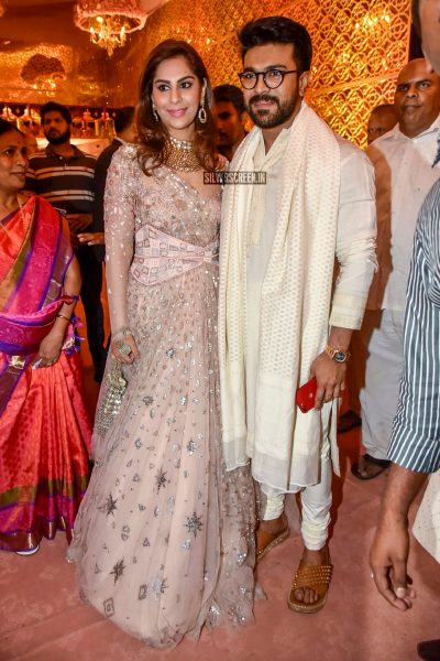 Ram Charan, Chiranjeevi At Shriya Som's Wedding Ceremony