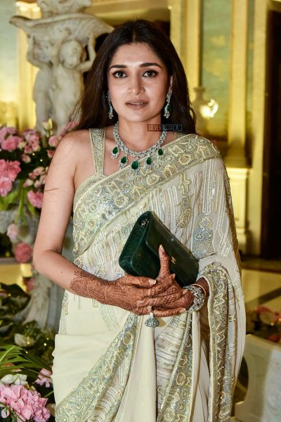 Ram Charan, Chiranjeevi, Jaya Prada At Shriya Bhupal’s Wedding Party