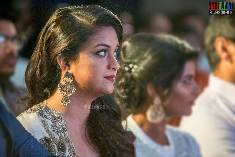Keerthy Suresh At The Saamy Square Audio Launch