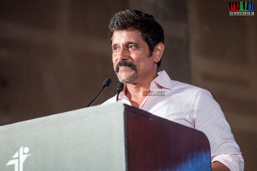 Vikram At The Saamy Square Audio Launch