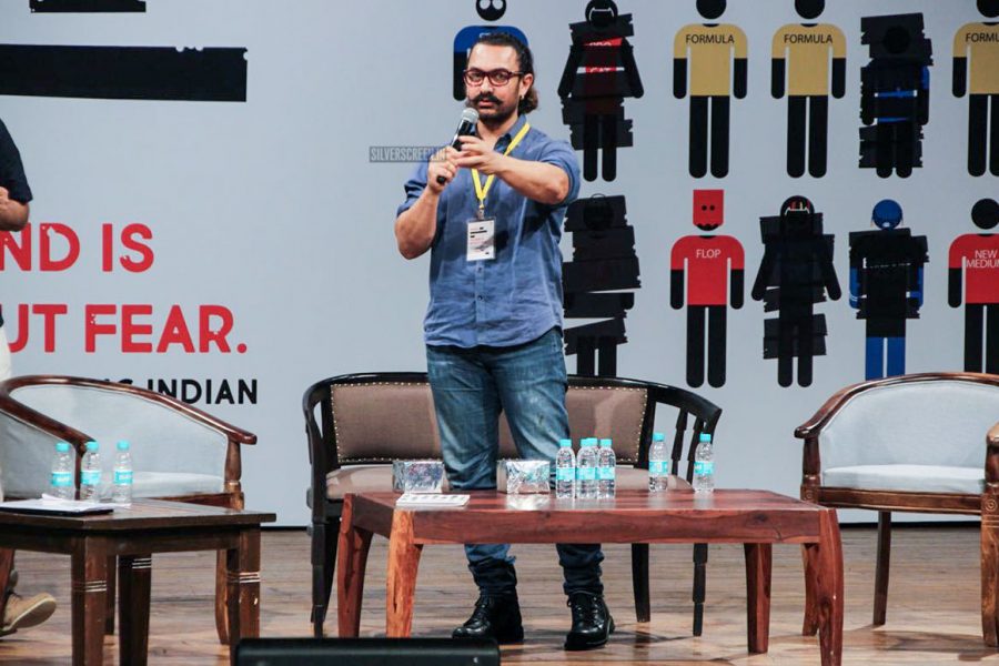 Aamir Khan At The 5th Indian Screenwriters Conference In Mumbai