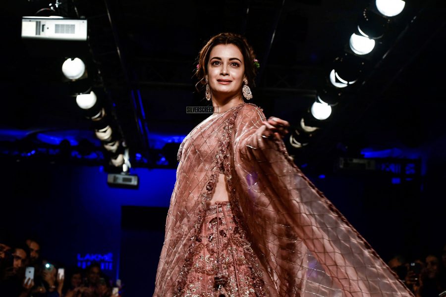 Dia Mirza At The Lakme Fashion Week 2018