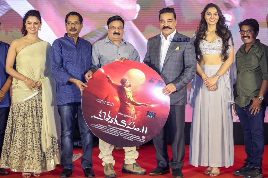 Kamal Haasan, Pooja Kumar, Andrea Jeremiah At The Vishwaroopam 2 Audio Launch