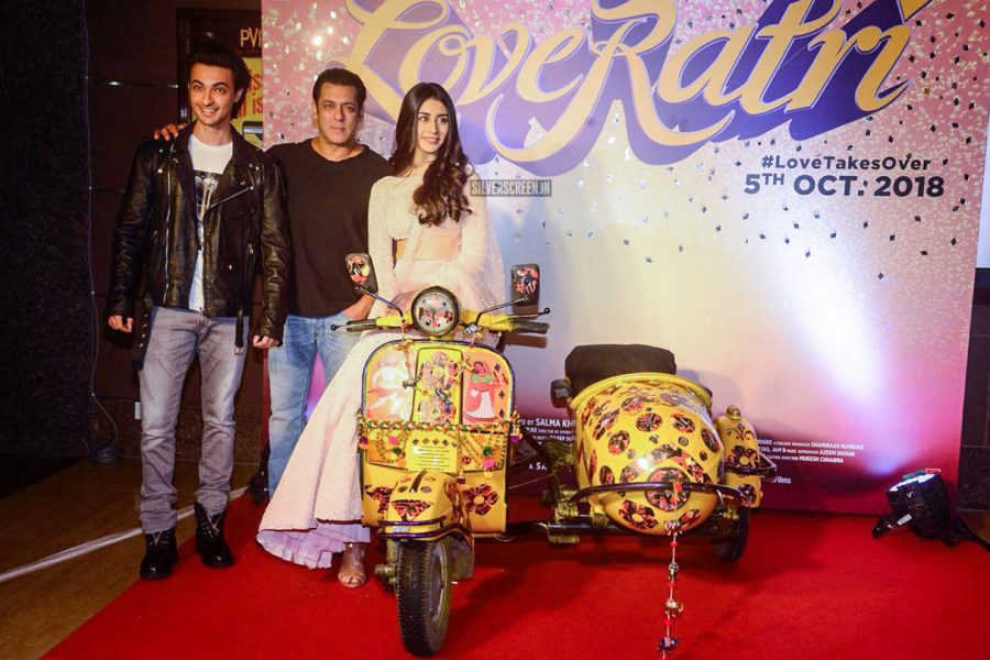 Salman Khan, Warina Hussain, Aayush Sharma At The Loveratri Trailer Launch