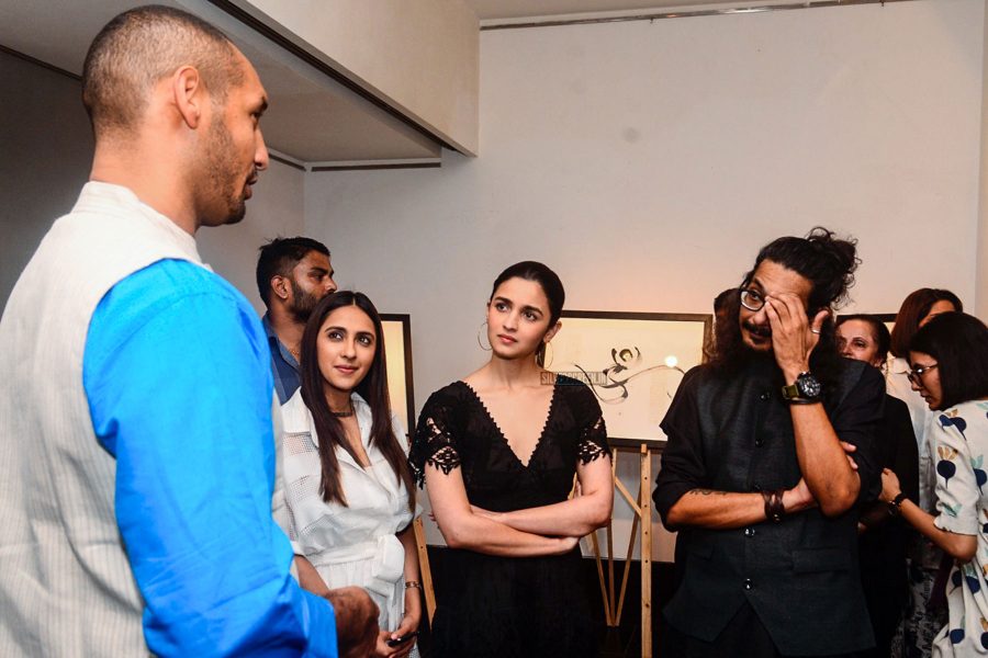 Alia Bhatt At Tapan Mody's Calligraphy Exhibition