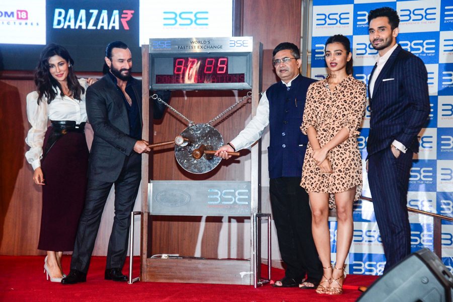 Saif Ali Khan, Radhika Apte, Chitrangada Singh At The Baazaar Trailer Launch