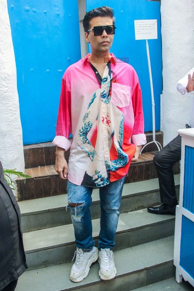 Karan Johar At Neha Dhupia's Baby Shower Function