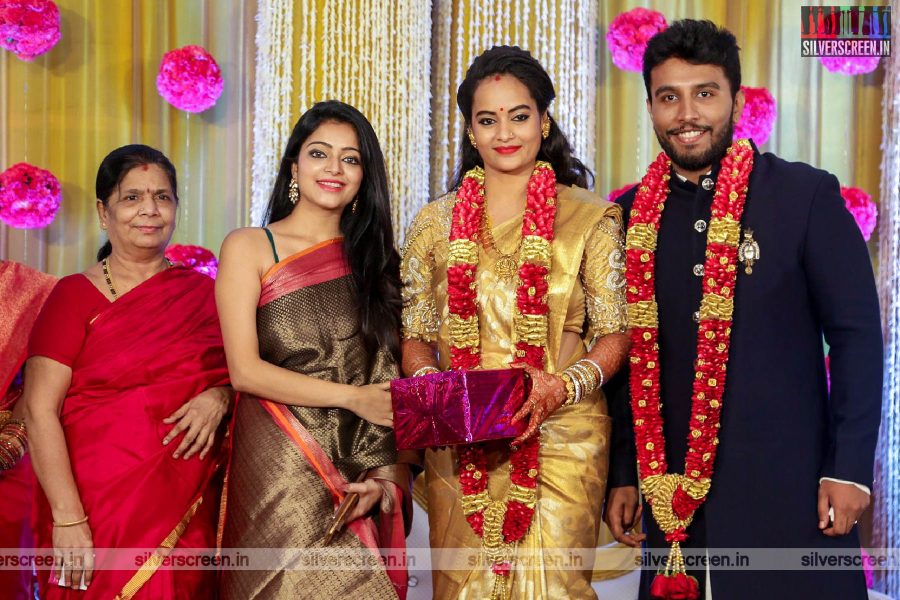 Janani Iyer At The Suja Varunee & Shivakumar Wedding Reception