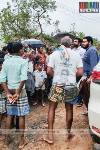 In Pictures: Actor Arun Vijay Funds Gaja Relief