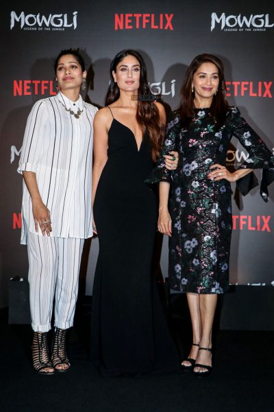 Preida Pinto, Kareena Kapoor, Madhuri Dixit Promote ‘Mowgli’